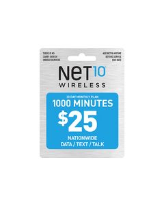 NET10 - $25 Top-Up Prepaid Card - Gray