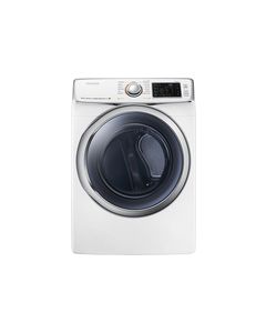 Samsung - 7.5 Cu. Ft. 13-Cycle Steam Gas Dryer - White