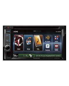 Kenwood - 6.2" - Built-In GPS - CD/DVD - Built-In Bluetooth - Built-In HD Radio - In-Dash Deck - Black