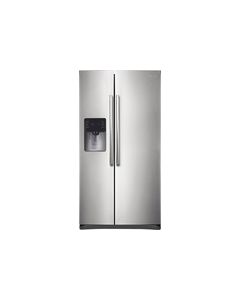 Samsung - 24.5 Cu. Ft. Side-by-Side Refrigerator with Thru-the-Door Ice and Water - Stainless Steel