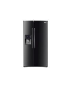 Samsung - 24.5 Cu. Ft. Side-by-Side Refrigerator with Thru-the-Door Ice and Water - Black