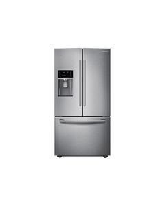 Samsung - 22.5 Cu. Ft. Counter-Depth French Door Refrigerator with Thru-the-Door Ice and Water - Stainless Steel