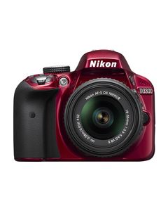 Nikon - D3300 DSLR Camera with 18-55mm VR Lens - Red