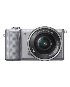 Sony - Alpha a5000 Mirrorless Camera with 16-50mm Retractable Lens - Silver