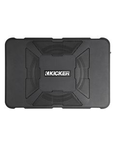 Kicker - Hideaway 8" Subwoofer with Enclosure and Integrated 150W Amplifier - Black