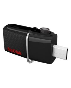 SanDisk - Ultra 32GB Micro USB/USB 3.0 Flash Drive - Black