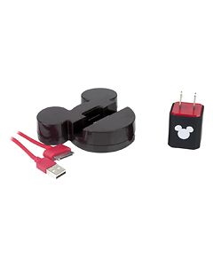 PDP - Disney Mickey Mouse Charge Kit for Apple® iPhone® and iPod® - Black