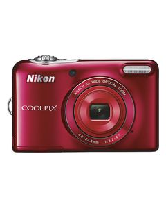 Nikon - Coolpix L32 20.1-Megapixel Digital Camera - Red