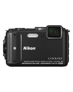 Nikon - Coolpix AW130 16.0-Megapixel Waterproof Digital Camera - Black