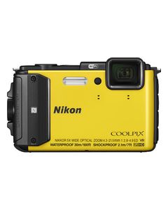 Nikon - Coolpix AW130 16.0-Megapixel Waterproof Digital Camera - Yellow