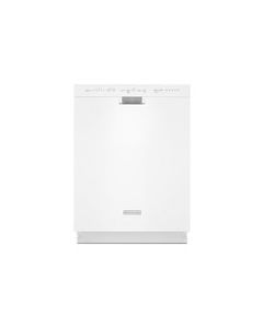 KitchenAid - 24" Built-In Dishwasher with Stainless Steel Tub - White