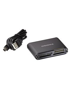 Insignia™ - USB 2.0 Multiformat Memory Card Reader - Black