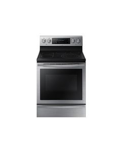 Samsung - 30" Self-Cleaning Freestanding Electric Convection Range - Stainless Steel