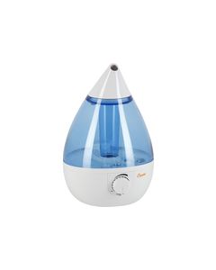 Crane - 0.9-Gal. Ultrasonic Drop Shape Humidifier - White/Blue