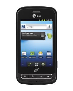 NET10 - LG Optimus Q No-Contract Mobile Phone - Black