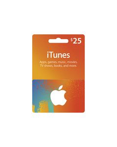 Apple - $25 iTunes Gift Card - Orange