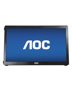 AOC - 15.6" Widescreen Flat-Panel USB-Powered Portable LED Monitor - Piano Black