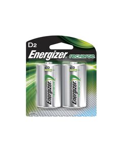 Energizer - NiMH Rechargeable Batteries D (2-Pack)