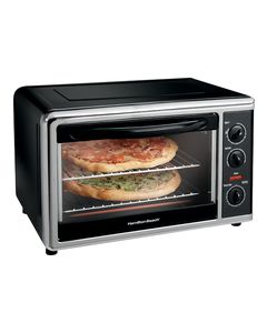 Hamilton Beach - Countertop Convection Oven - Black/Silver