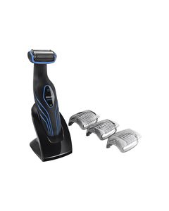 Philips Norelco - Bodygroom 3100 Wet/Dry Body Groomer - Black/Blue