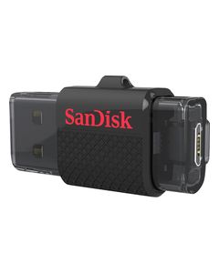 SanDisk - Ultra Dual 16GB USB 2.0/Micro USB Flash Drive - Black