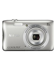 Nikon - Coolpix S3700 20.1-Megapixel Digital Camera - Silver