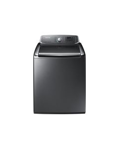 Samsung - 5.6 Cu. Ft. 15-Cycle High-Efficiency Steam Top-Loading Washer - Platinum