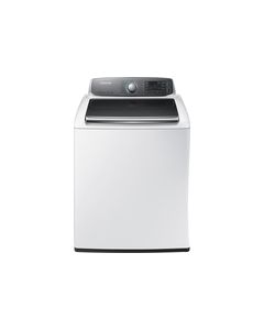 Samsung - 5.6 Cu. Ft. 15-Cycle High-Efficiency Steam Top-Loading Washer - White