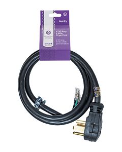 Smart Choice - 6' 30-Amp 4-Prong Dryer Cord with Eyelet Terminals