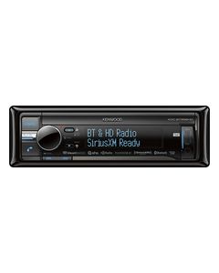 Kenwood - CD - Built-in Bluetooth - Built-in HD Radio - Apple® iPod®-Ready In-Dash Receiver - Black/Gray