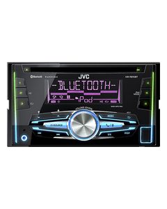 JVC - CD - Built-In Bluetooth - Car Stereo Receiver - Black/Silver