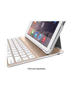 Belkin - Ultimate Keyboard Case for Apple® iPad® Air 2 - Gold/White