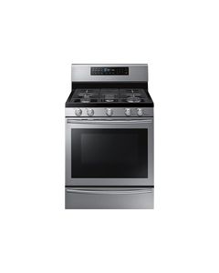 Samsung - 30" Self-Cleaning Freestanding Gas Convection Range - Stainless Steel