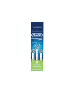 Oral-B - Cross Action Brush Heads (3-Pack) - White