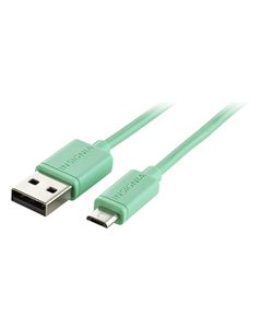 Insignia™ - 3' Micro USB-to-USB Type A Charge-and-Sync Cable - Sea Green