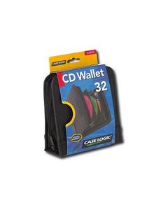 Case Logic - 32-Disc CD Wallet - Black