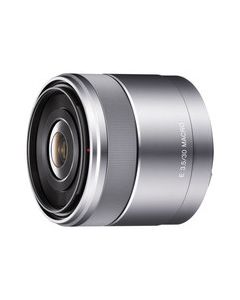 Sony - 30mm f/3.5 Macro Lens for Most Sony NEX Compact System Cameras - Silver