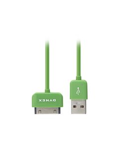 Dynex™ - Apple MFi Certified 3' Apple® 30-Pin Cable - Green