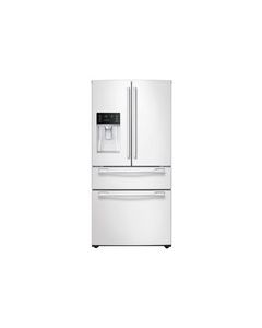 Samsung - 24.7 Cu. Ft. 4-Door French Door Refrigerator with Thru-the-Door Ice and Water - White