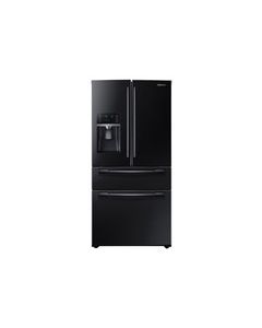 Samsung - 24.7 Cu. Ft. 4-Door French Door Refrigerator with Thru-the-Door Ice and Water - Black