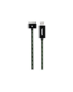 Modal - Apple MFi Certified 3' Apple® 30-Pin Charge-and-Sync Cable - Black