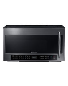 Samsung - 2.1 Cu. Ft. Over-the-Range Microwave with Sensor Cooking - Black Stainless