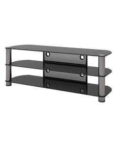 Sonax - TV Stand for TVs Up to 65" - Silver/Chrome