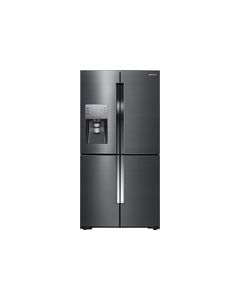 Samsung - 22.6 Cu. Ft. Counter-Depth 4-Door Flex French Door Refrigerator - Black Stainless Steel