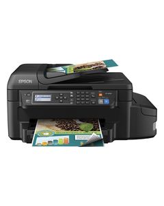 Epson - WorkForce ET-4550 EcoTank Wireless All-In-One Printer - Black