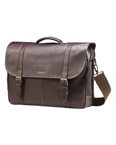 Samsonite - Flapover Laptop Briefcase - Brown