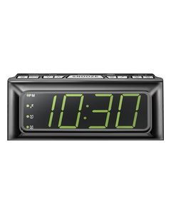 Insignia™ - Digital AM/FM Dual-Alarm Clock - Black