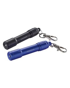 Insignia - Mini Aluminum LED Flashlights (2-Pack) - Black/Blue