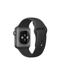 Apple - Sport Band for Apple Watch™ 38mm - Black with Space Gray Stainless Steel Pin