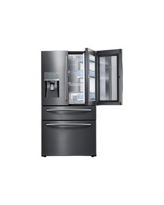 Samsung - Showcase 27.8 Cu. Ft. 4-Door French Door Refrigerator - Black Stainless